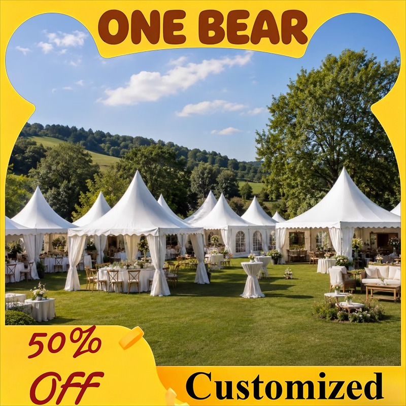 Event & Party Supply Photos - Customizable White Pagoda Tent Peak Top