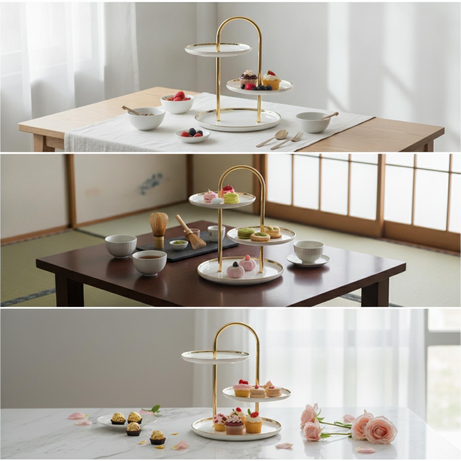 Tier Stand with Handle Ceramic - Cupcake Stand Tier 评论和价格