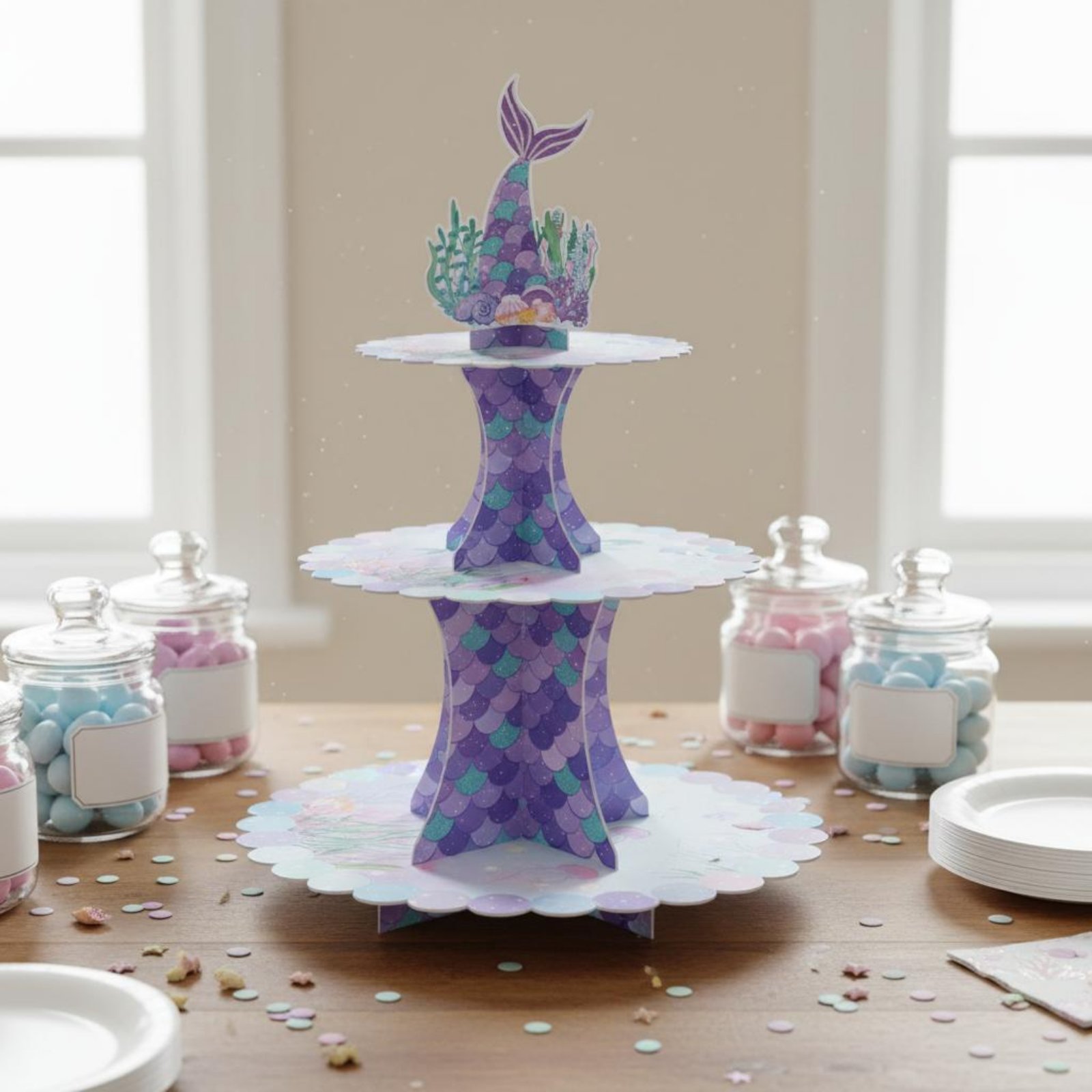 3-Tier Cardboard Cupcake Stand - Cupcake Stand Tier 评论和价格