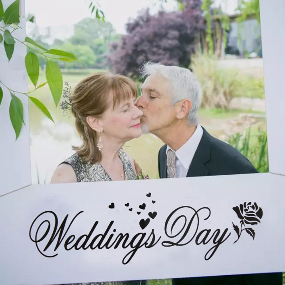 Wedding Day Photo Frame DIY Ph - Photo Booth Frame 评论和价格