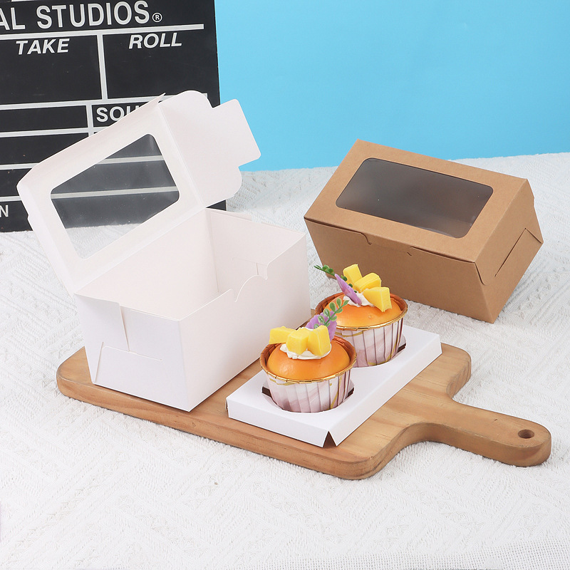 Cupcake Boxes with Clear Windo - Event Party Box 评论和价格