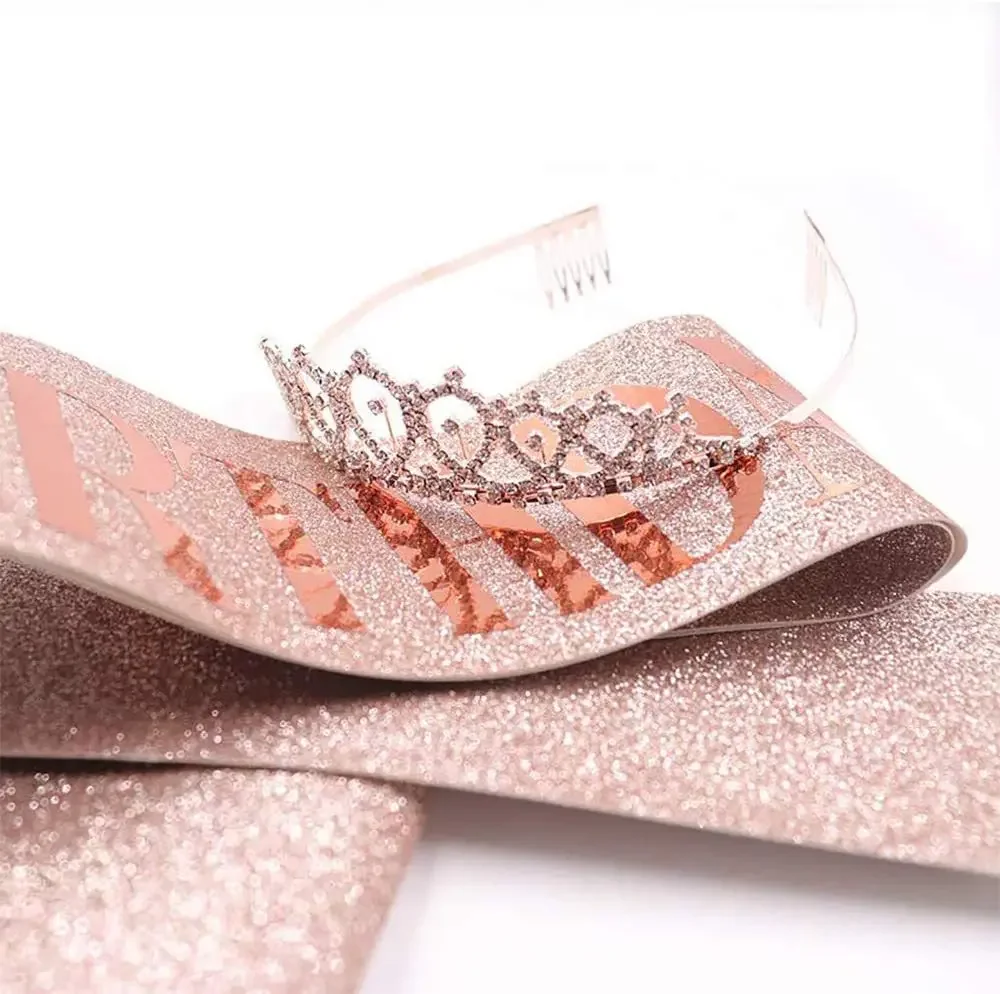 Birthday Queen Crown Girl Wome - Birthday Sash Glitter 评论和价格