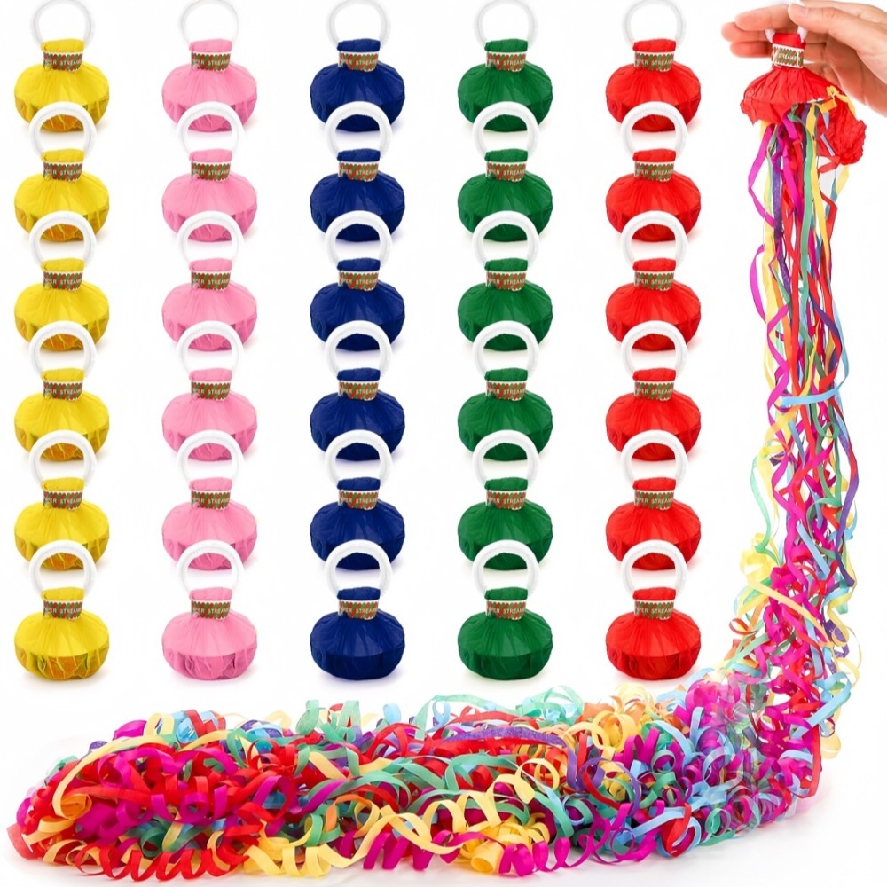 10pcs Hand Throwing Ribbon Pul - Confetti Cannon Tube 评论和价格