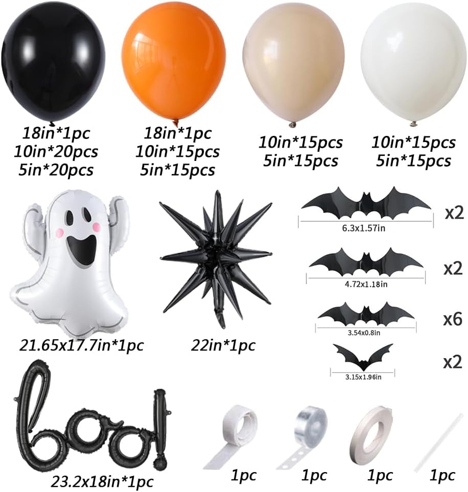 Halloween Little BOO Balloon G - Balloon Arch Kit 评论和价格