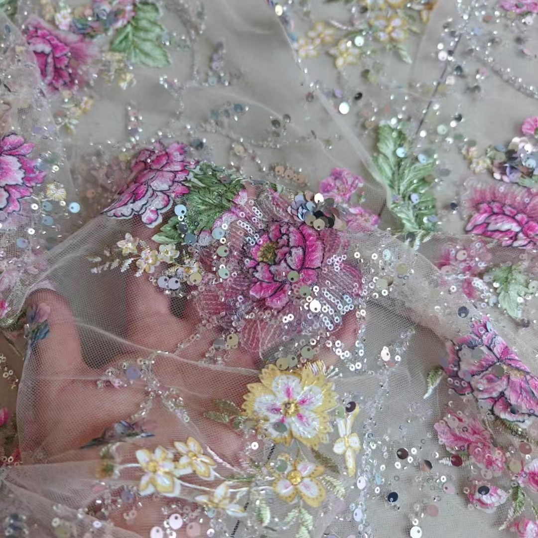 1M 120Cm Wide Luxury Beaded La - Glitter Tablecloth 评论和价格