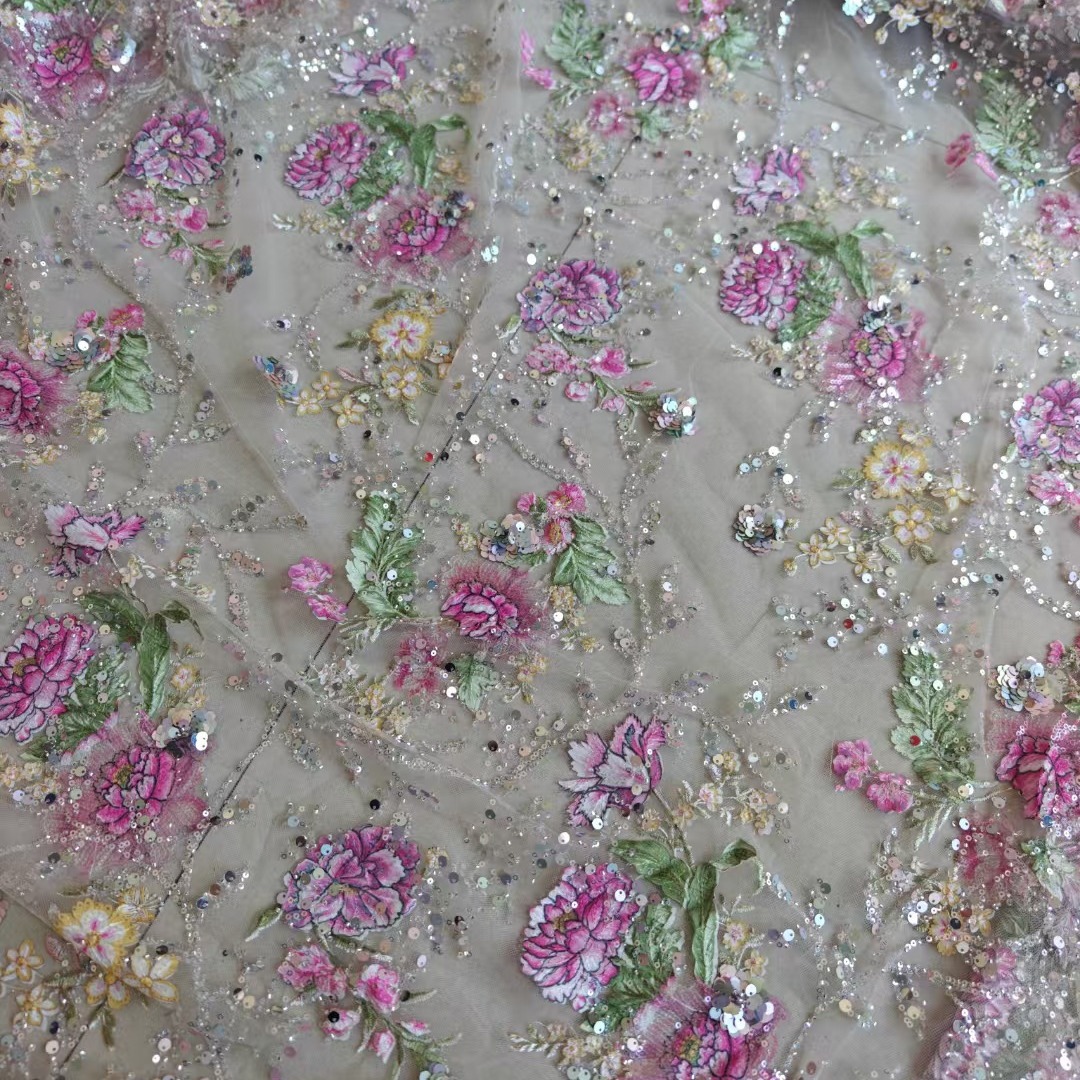 1M 120Cm Wide Luxury Beaded La - Glitter Tablecloth 评论和价格