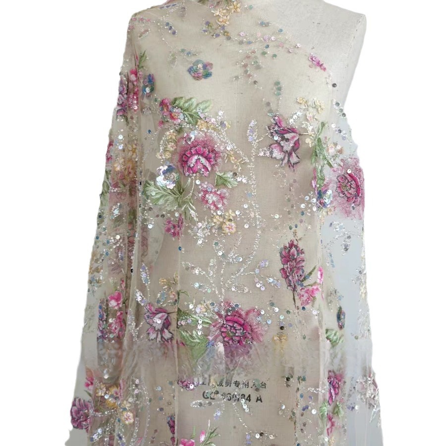 1M 120Cm Wide Luxury Beaded La - Glitter Tablecloth 评论和价格