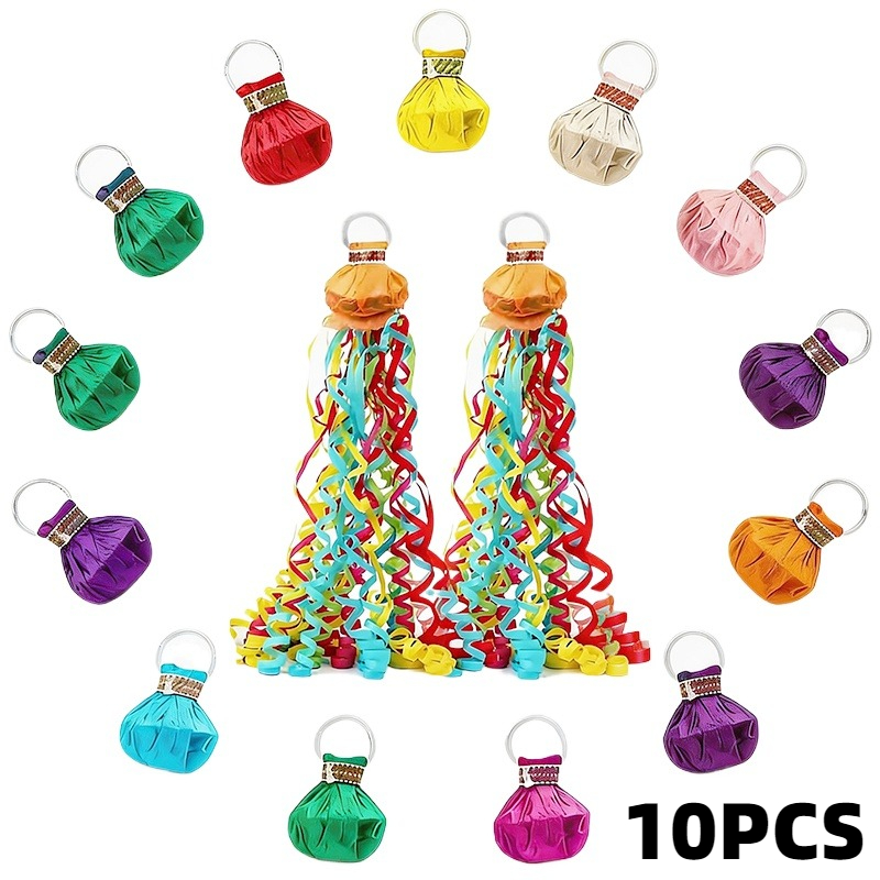 10PCS Colorful Hand Throw Conf - Confetti Cannon Tube 评论和价格