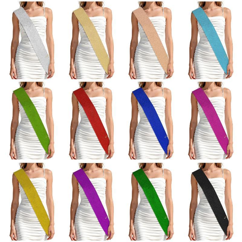 Glitter Blank Satin Sash DIY M - Birthday Sash Glitter 评论和价格